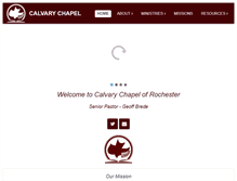 Tablet Screenshot of calvaryrochester.com